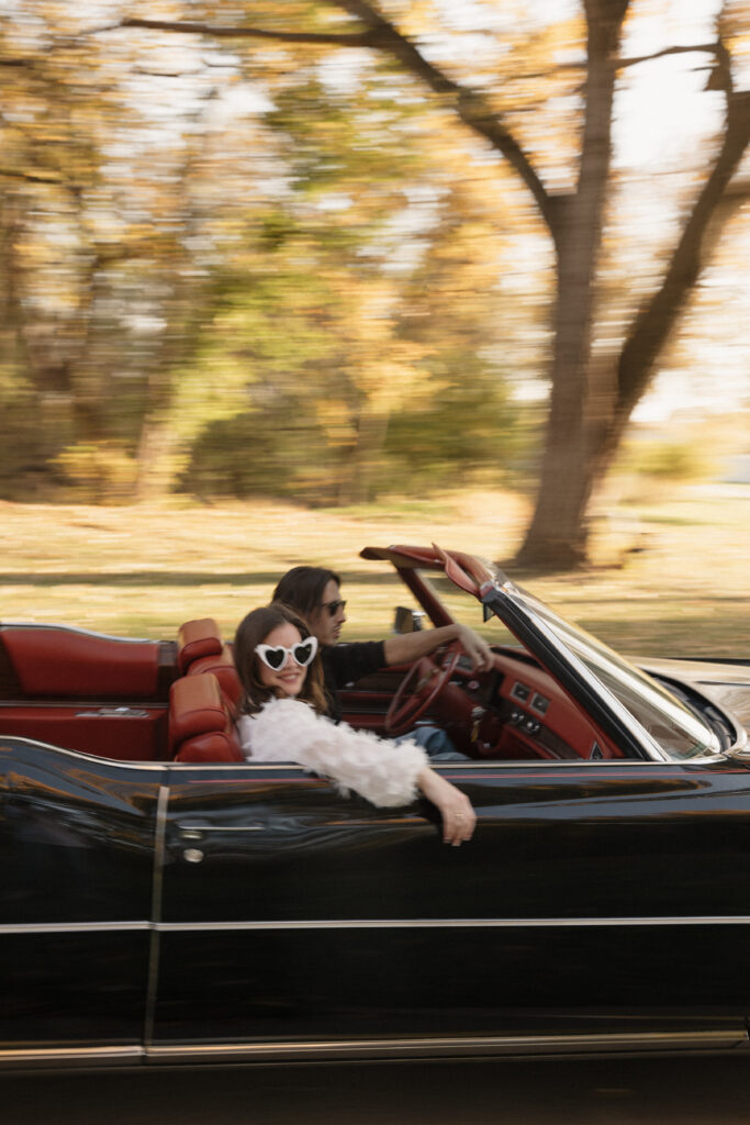 heart shaped sunglasses for a fun vintage styled photo session