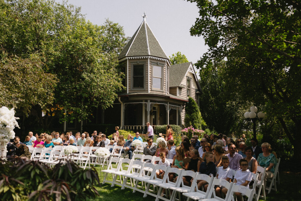 the ceremony space at Gardens on Q 
