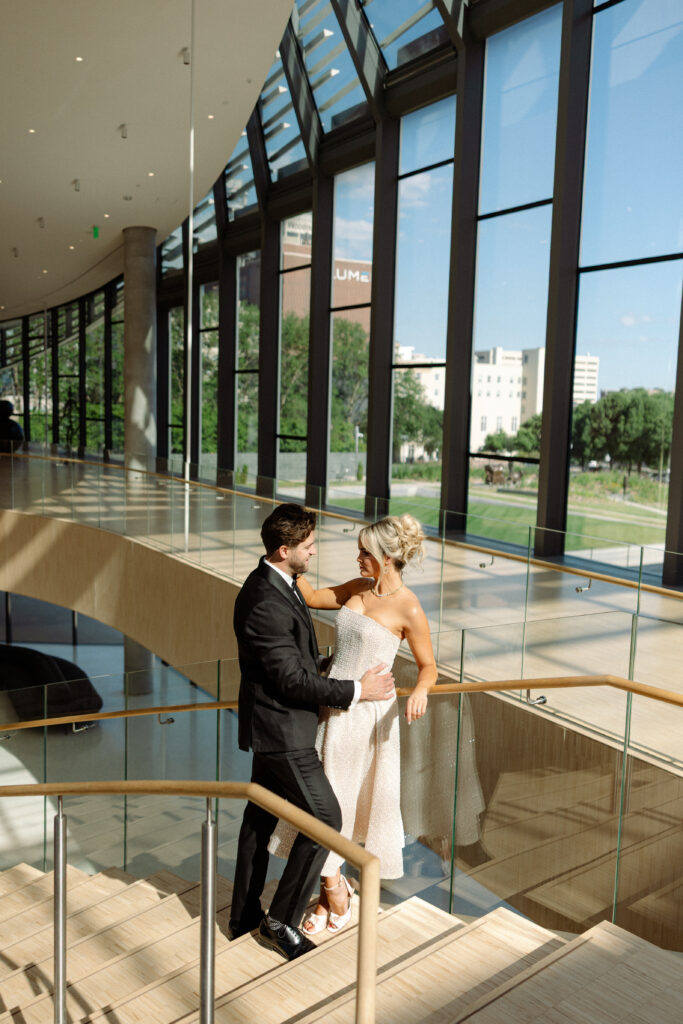 Austin and Sadie at the Joslyn Art Museum shortly after the new renovations! 