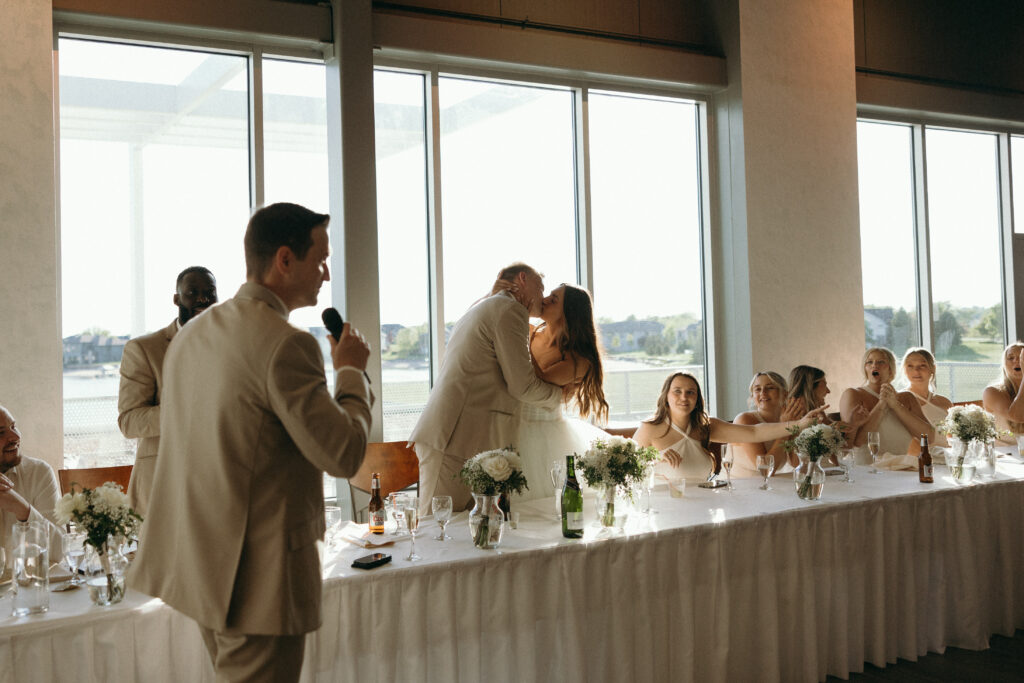 This bride and groom are an excellent example of how to plan your wedding reception thoughtfully 