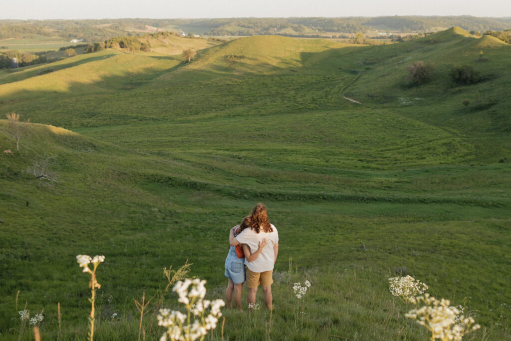 rolling hills in loess hills