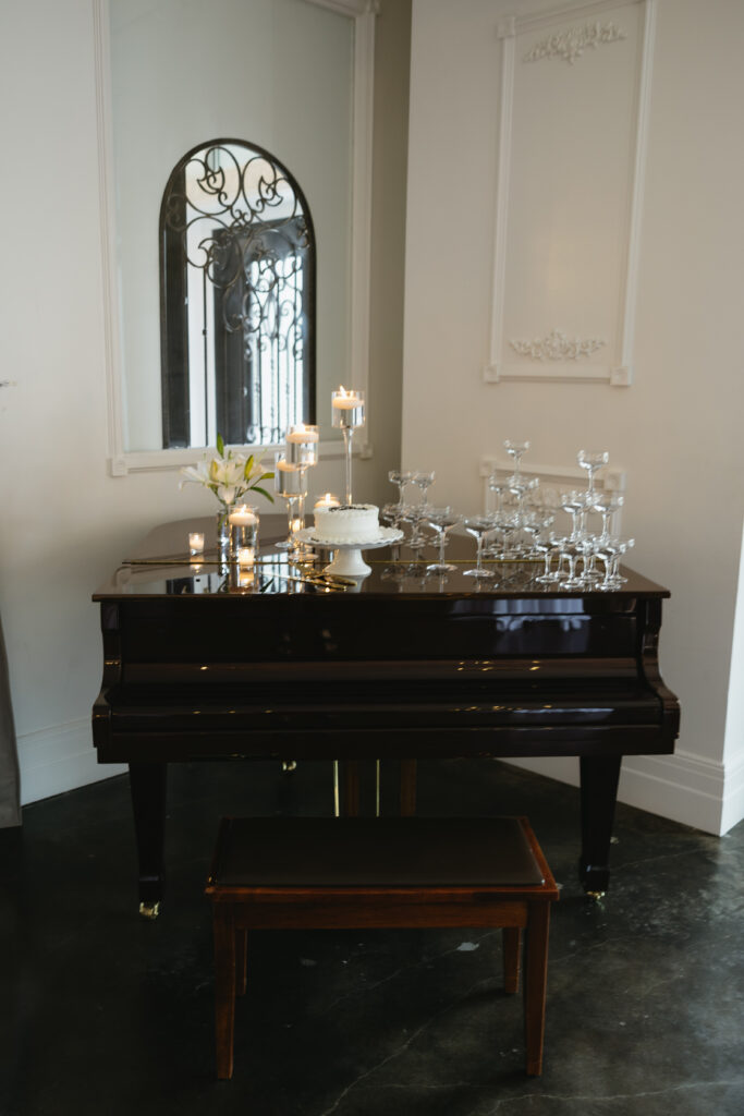 private and romantic setup for wedding at the empire room in omaha 