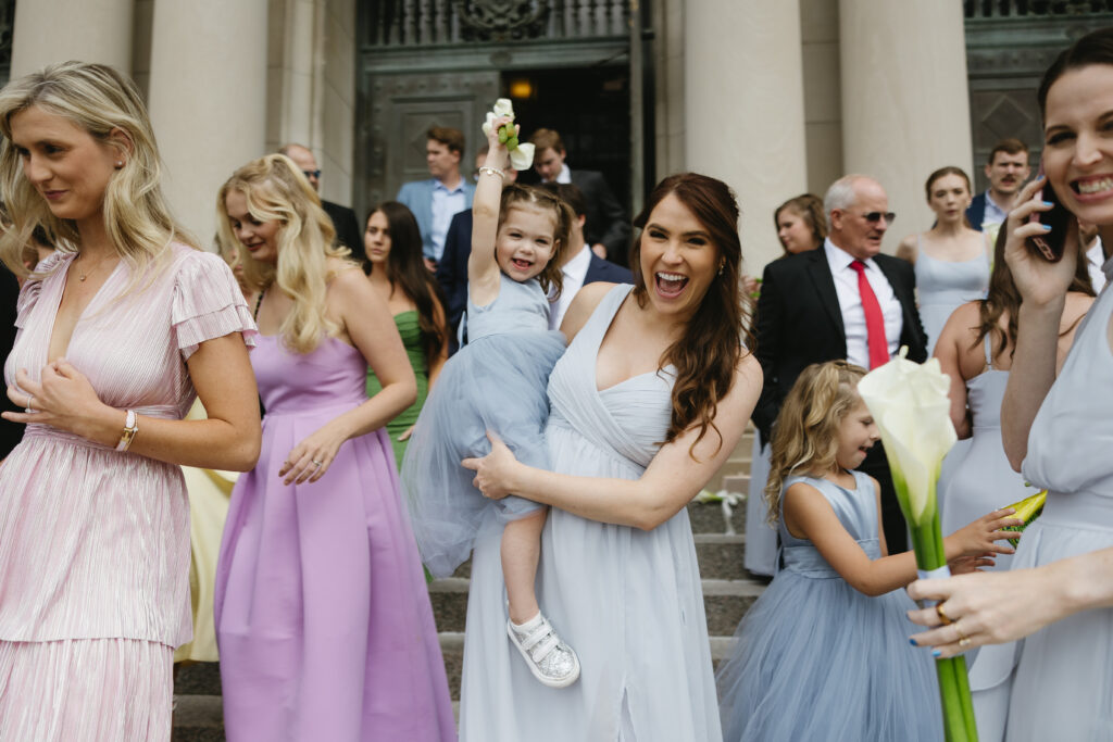 celebrating after the ceremony 