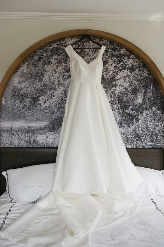 dress hanging at the cottonwood hotel 