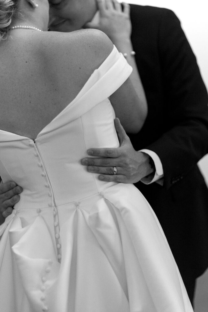 bride and groom after their wedding 