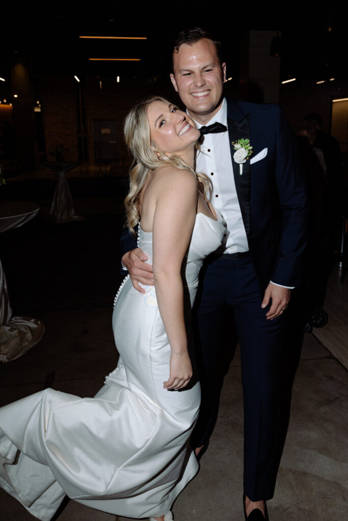 the bride and groom at their reception the day after their incredible wedding welcome dinner at tanta cocina peruana 