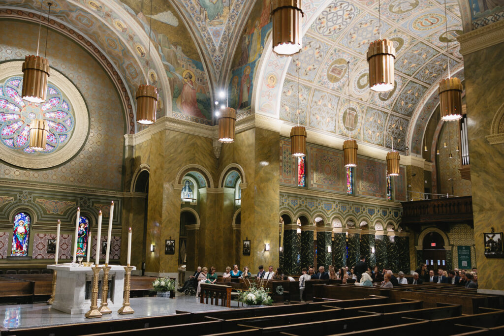 a gorgeous wedding ceremony after an incredible wedding welcome dinner at tanta cocina peruana 