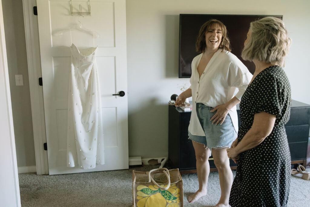 Ally gets ready on her wedding day 