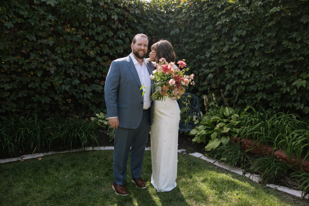 wedding day portraits of zach and ally 