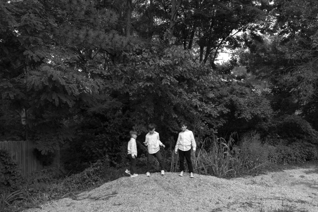 ring bearers after the ceremony 